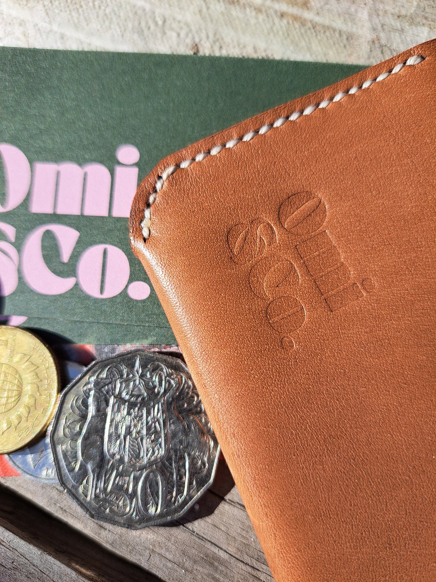 Handstitched Coin & Card Keeper