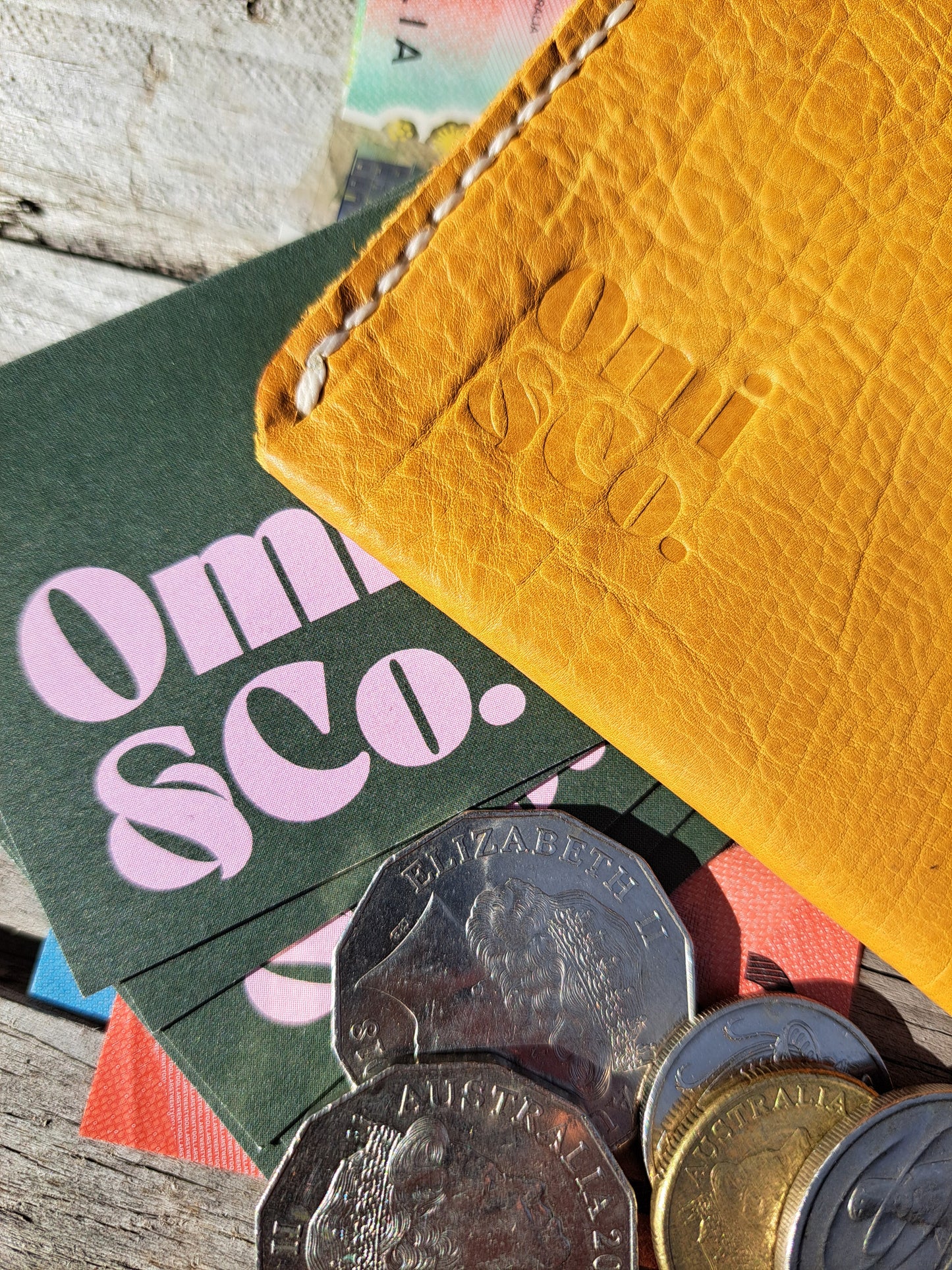 Handstitched Coin & Card Keeper