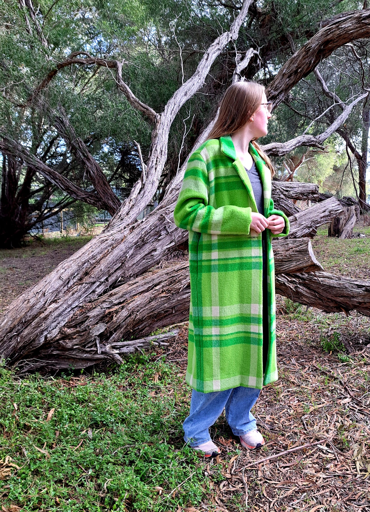 The Heritage Collection - Duster in Emerald & Moss