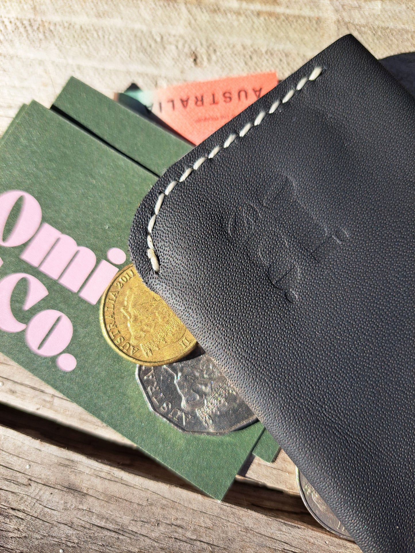 Handstitched Coin & Card Keeper