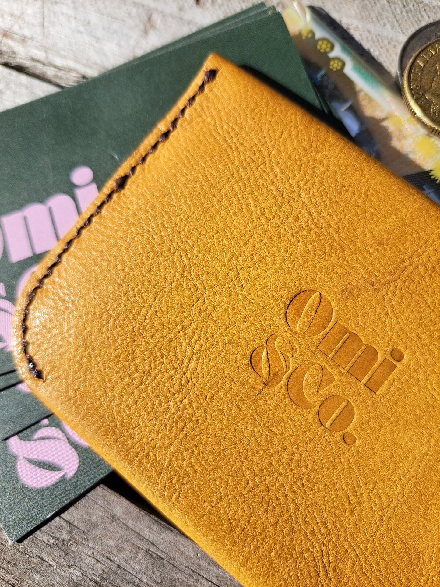 Handstitched Coin & Card Keeper