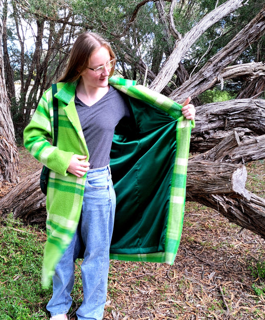 The Heritage Collection - Duster in Emerald & Moss